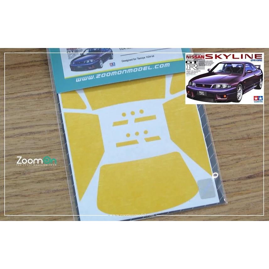 ZoomOn ZD059 1/24 ウインドー・ライト 塗装マスキング- ニッサン