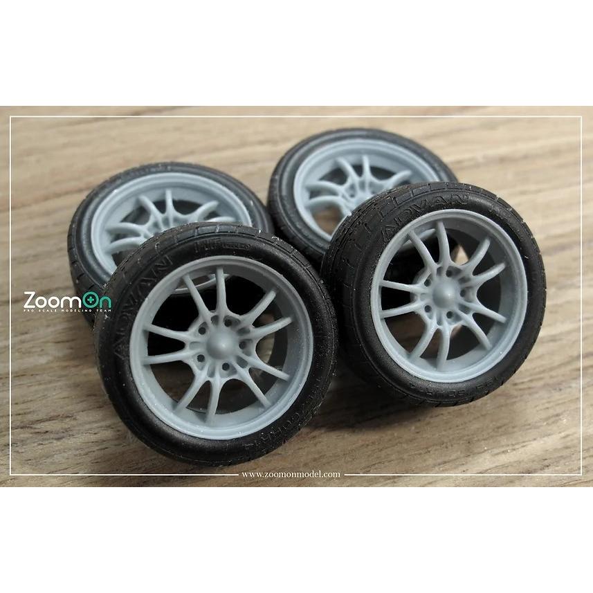 ZoomOn ZR005 1/24 17インチ 無限 MF-10 ホイールセット : ホビー