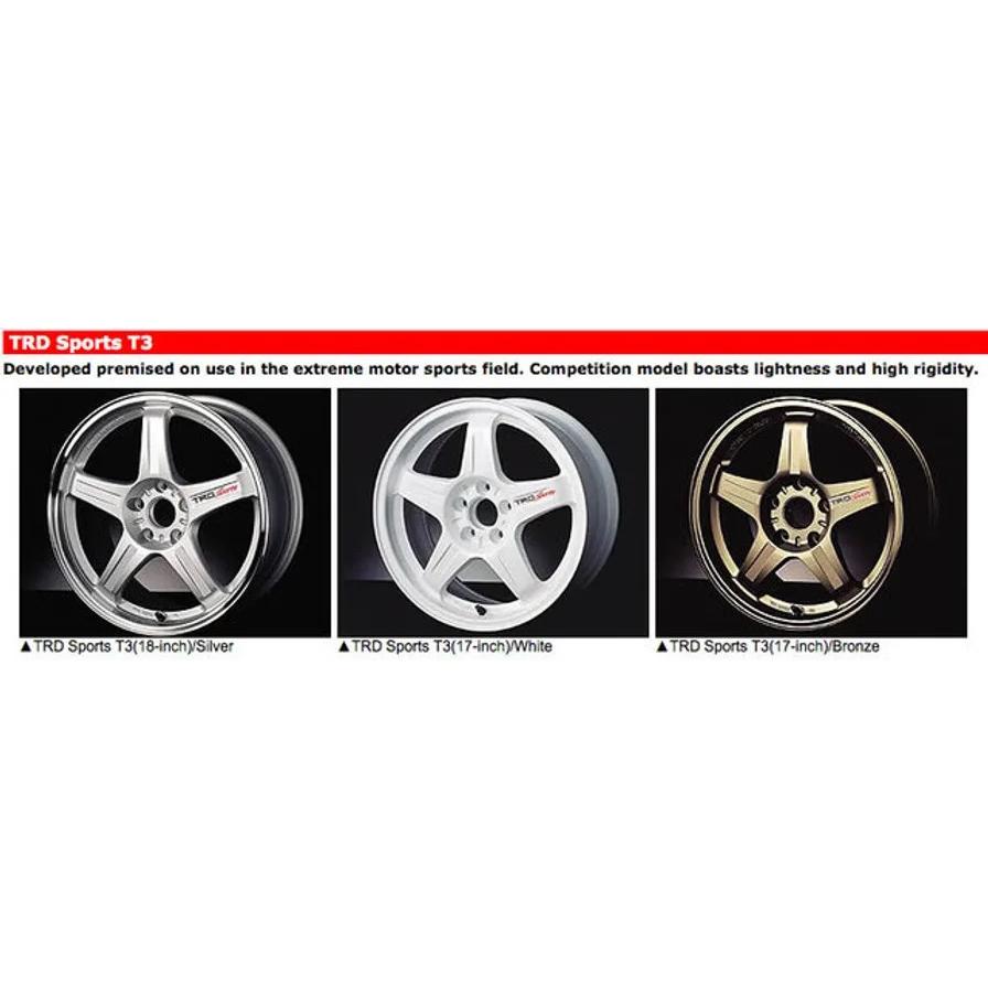 ZoomOn ZR020 1/24 17インチ TRD T3 Sport ホイールセット : ホビー 