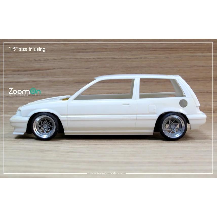 スターシャーク風　15インチ ZoomOn ZR040 1/24 15インチ SSR スターシャーク ホイールセット