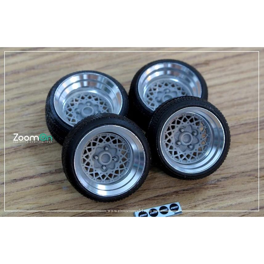 ZoomOn ZR042 1/24 16インチ エンケイ アパッチ IV ホイールセット