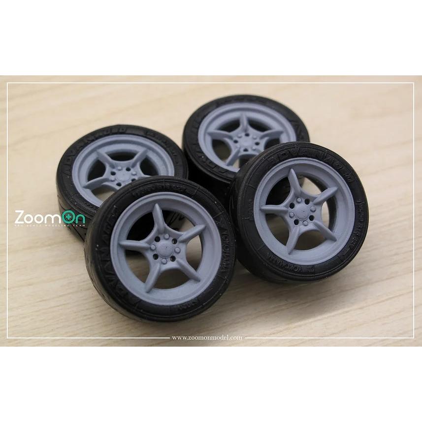 ZoomOn ZR050 1/24 15インチ 無限 RNR ホイールセット : ホビー 