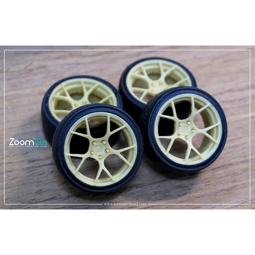 ZoomOn ZR053 1/24 19インチ BC Forged RS41 ホイールセット : ホビー