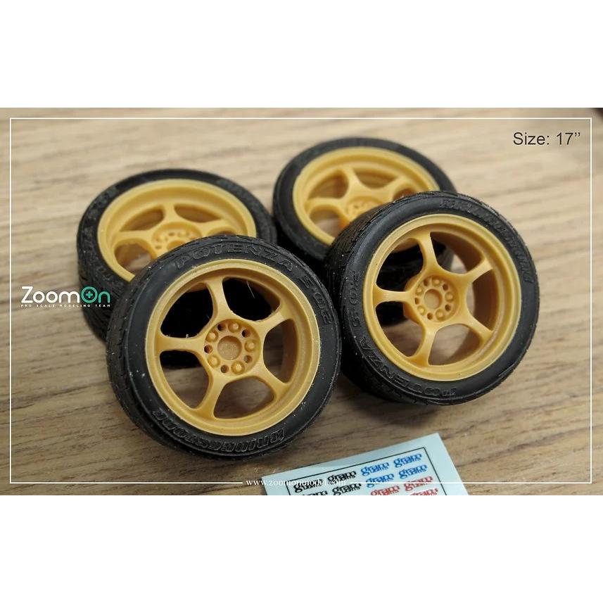 ZoomOn ZR056 1/24 16インチ レイズ グラムライツ 57c ホイールセット
