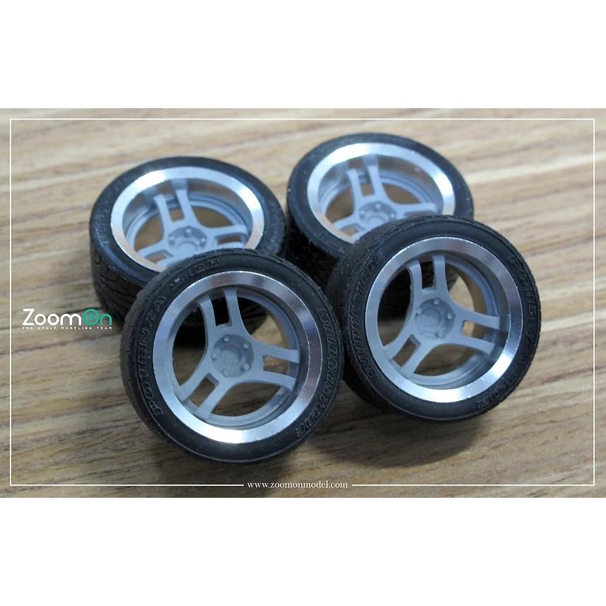 ZoomOn ZR068 1/24 17インチ アドバン スーパー レーシングv2 ホイール