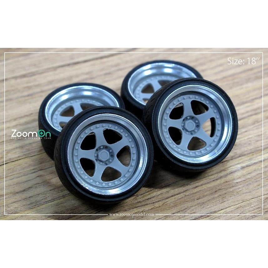 ZoomOn ZR070 1/24 17インチ ニスモ LM GT1 ホイールセット : ホビー