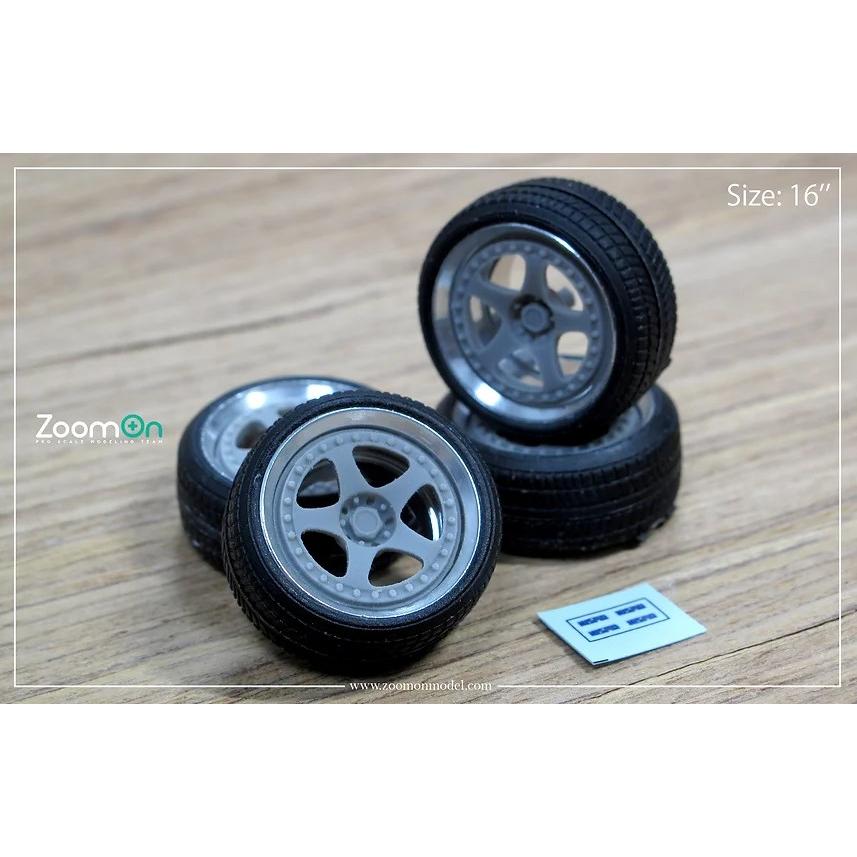 ZoomOn ZR070 1/24 17インチ ニスモ LM GT1 ホイールセット : ホビー