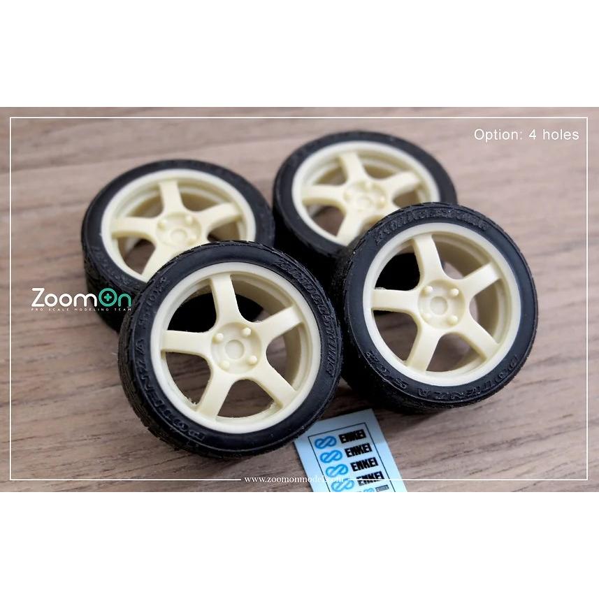 ZoomOn ZR077 1/24 17インチ エンケイ WRC ターマックエボ ホイール