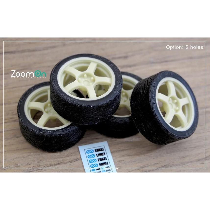 ZoomOn ZR077 1/24 17インチ エンケイ WRC ターマックエボ ホイール