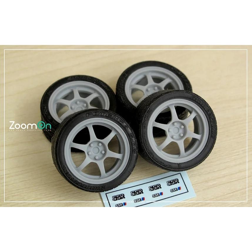 ZoomOn ZR083 1/24 18インチ SSR タイプC ホイールセット : ホビー