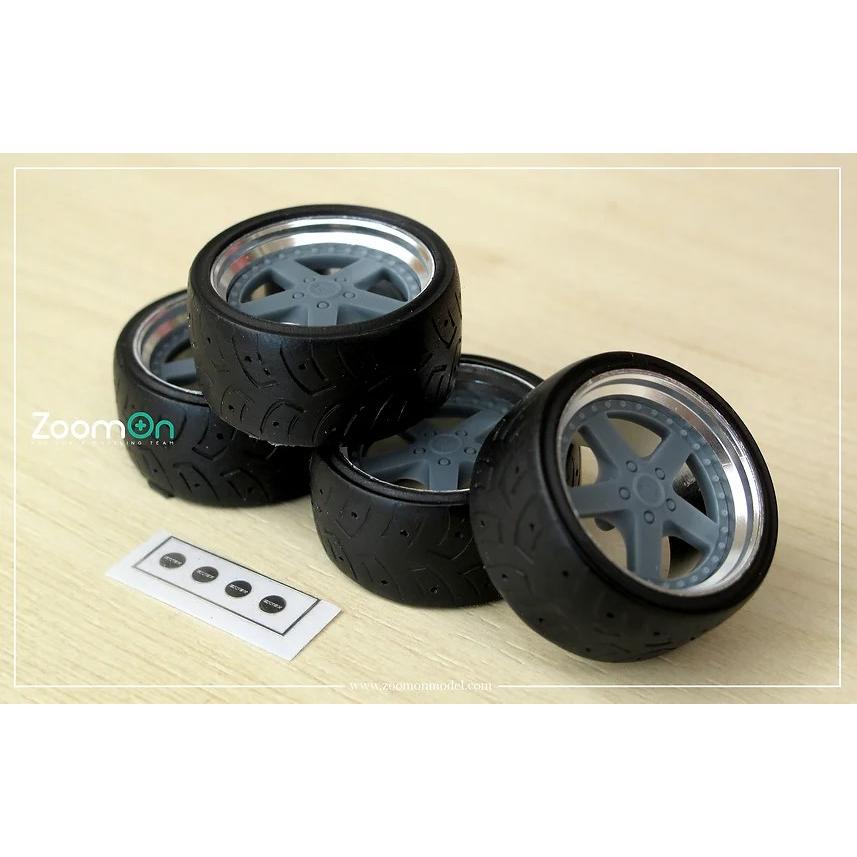 しょいさん専用 ZoomOn ZR099 1/24 20インチ ワーク エクイップ 05 ホイールセット