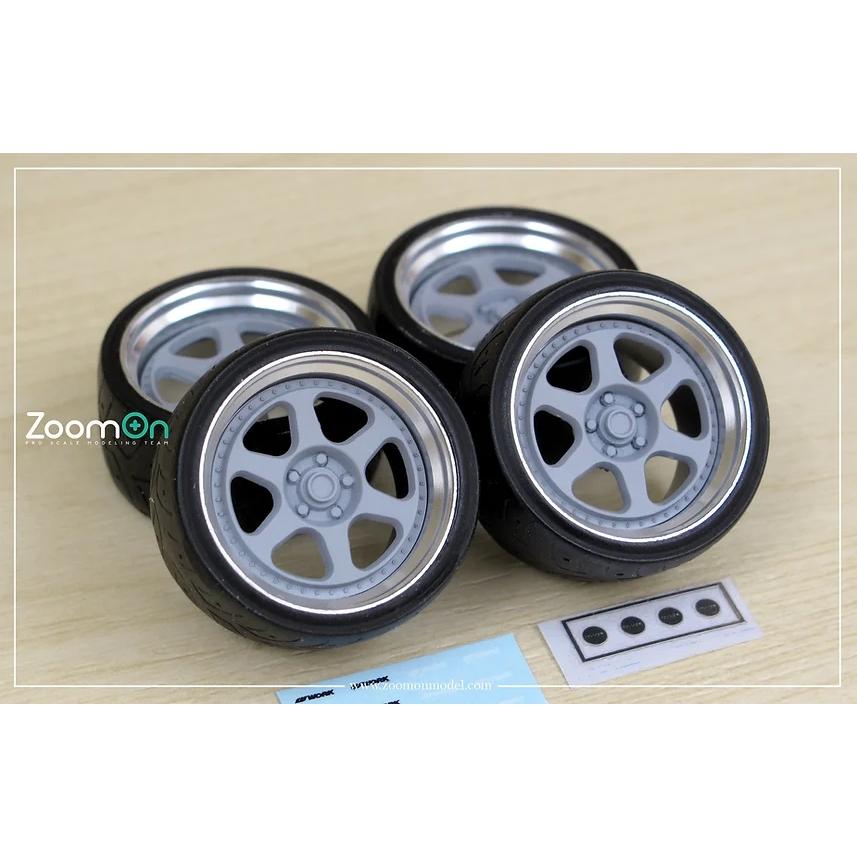 ZoomOn ZR108 1/24 18インチ ワーク マイスター L1 ホイールセット