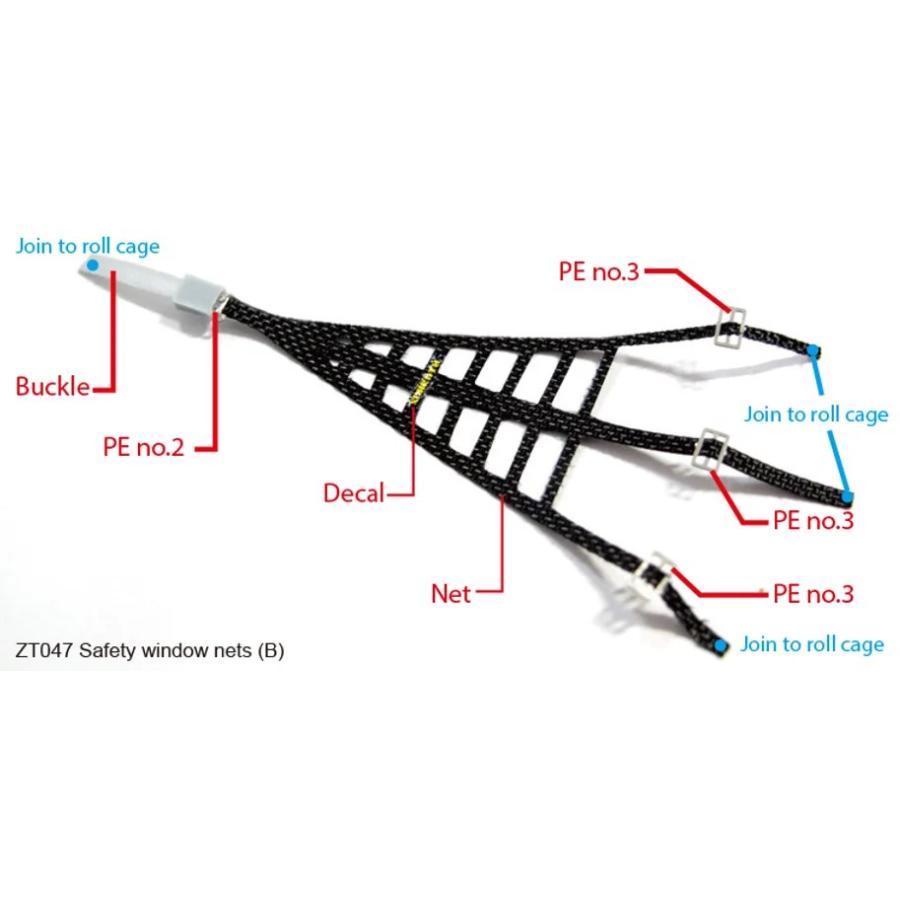 ZoomOn ZT047 1/24 セーフティウインドーネット(B) : ホビー