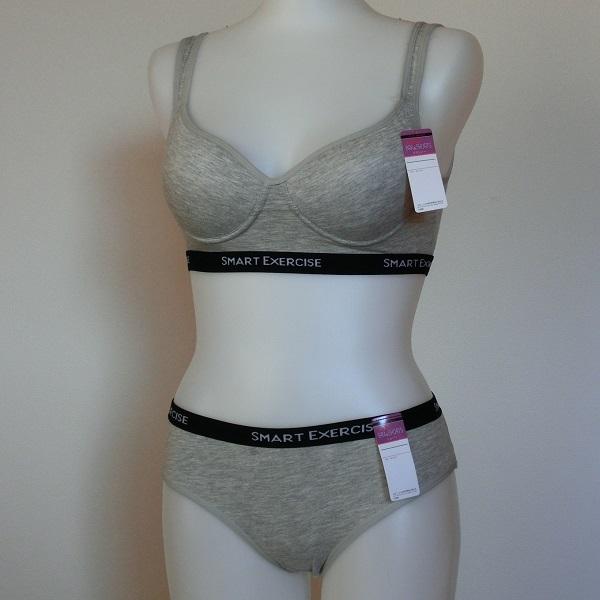   グレー スポーツブラ M、L】グレー杢、ブラック スポブラセット スポーツブラジャー＋