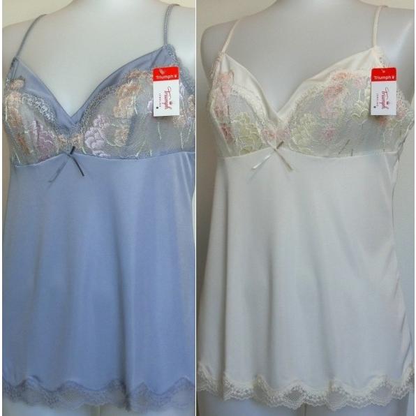 【M】 トリンプ ジュエリング キャミソール ２枚セット☆1420-3 TR0020 CAMI triumph 14600円 クロッカスの花