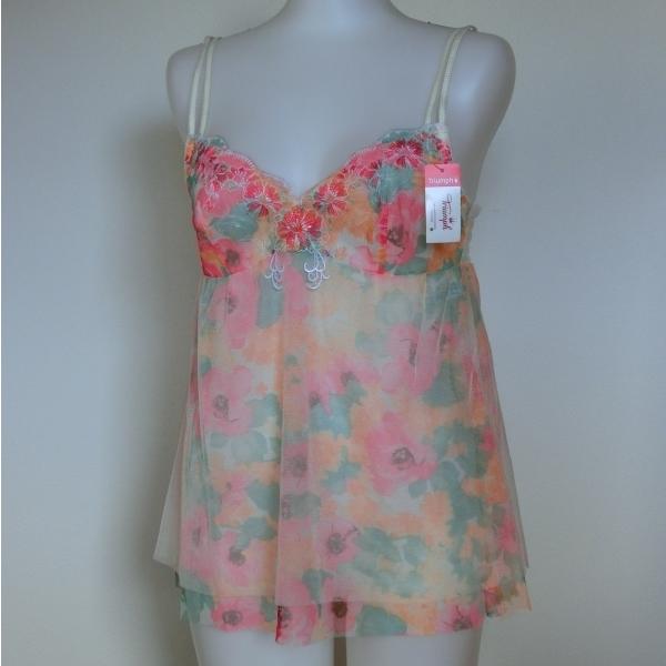 【85】 トリンプ ジュエリング キャミソール M015 1424 TR0027 CAMI 7500円+税 Triumph JEWELING オレンジ ．