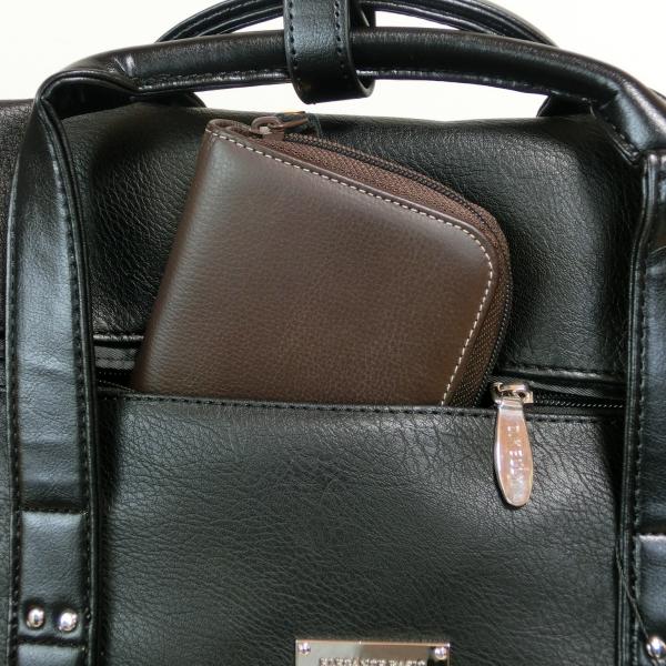 DK-LP-34 D.KELLY 黒 p8237 2WAY フラップスリムリュック バックパック