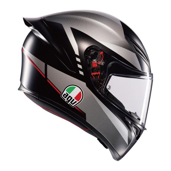 AGV K1 S LAP MATT BLACK/GREY/RED フルフェイス ヘルメット