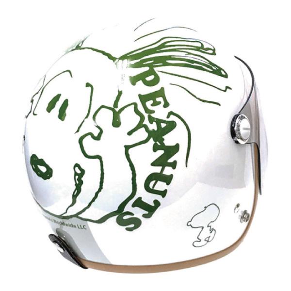 レイト商会 アークス SNJ-73 SNOOPY PEEK-A-BOO ジェットヘルメット 57