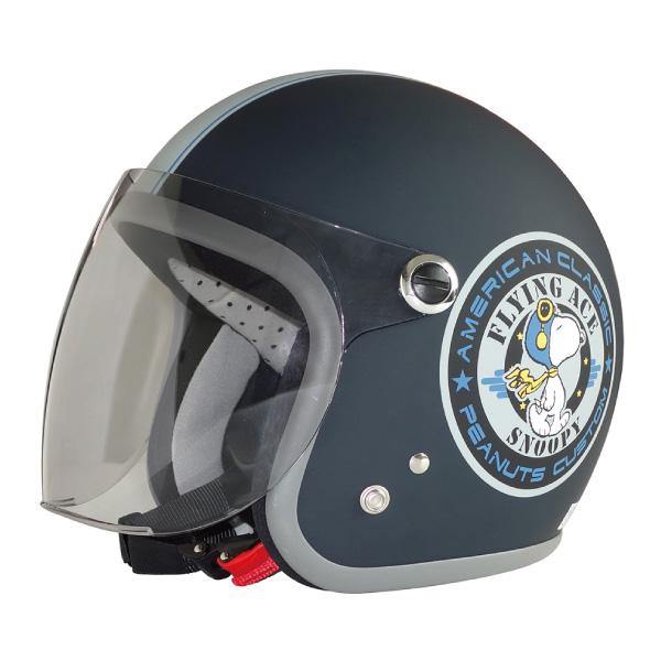 アークス（AXS）ジェットヘルメット　スヌーピーバイカー2（型番：SNJ-78） レイト商会 アークス SNJ-78 SNOOPY BIKER2 ジェットヘルメット マット