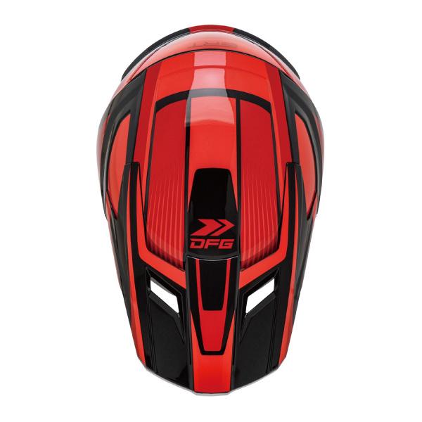 ダートフリーク DFG ACE オフロードヘルメット ブラックレッド : PAPA
