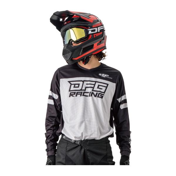 ダートフリーク DFG ACE オフロードヘルメット ブラックレッド : PAPA