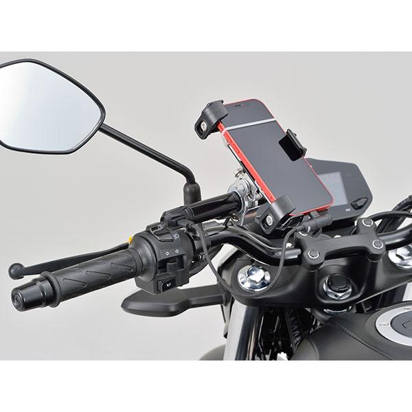 DAYTONA（デイトナ） 17675 マルチバーUSB電源 Type-C ミラークランプ