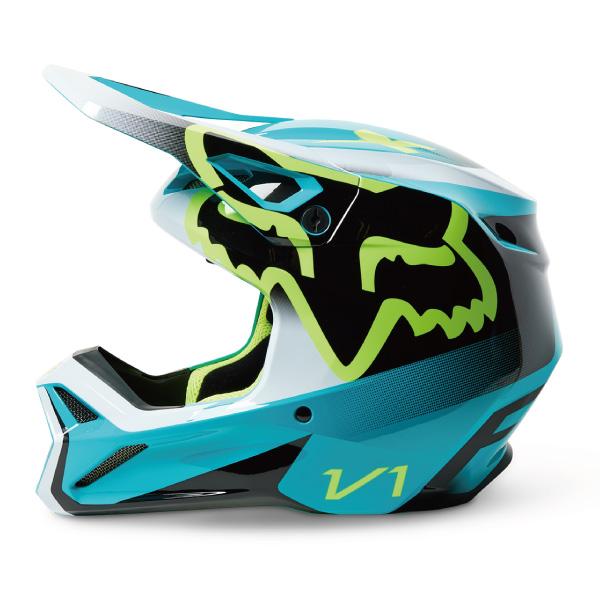 FOX オフロードヘルメット YOUTH V1 HELMET LEED TEAL リード ティール ユースモデル 日本向け正規流通品｜papa-mart｜02