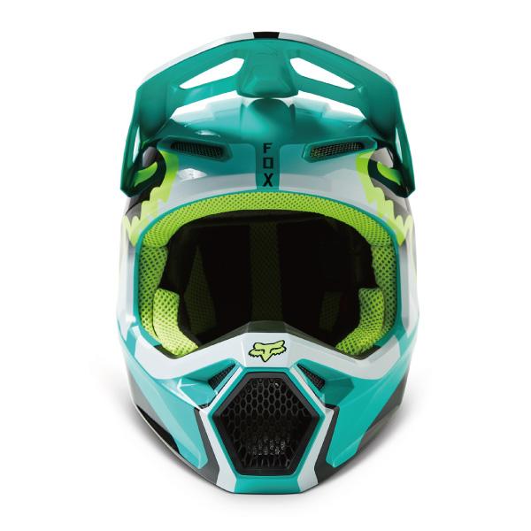 FOX オフロードヘルメット YOUTH V1 HELMET LEED TEAL リード ティール ユースモデル 日本向け正規流通品｜papa-mart｜05