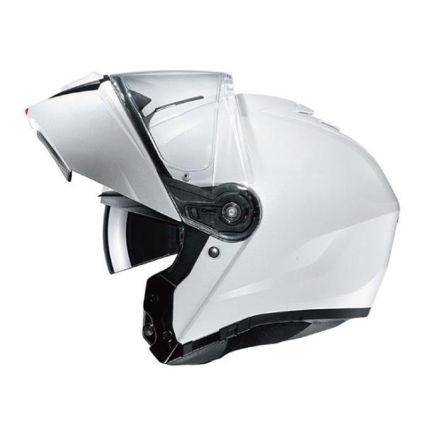 HJC システムヘルメット i90 ソリッド パールホワイト HJH191 アジアンフィット 日本向け正規流通品｜papa-mart｜02
