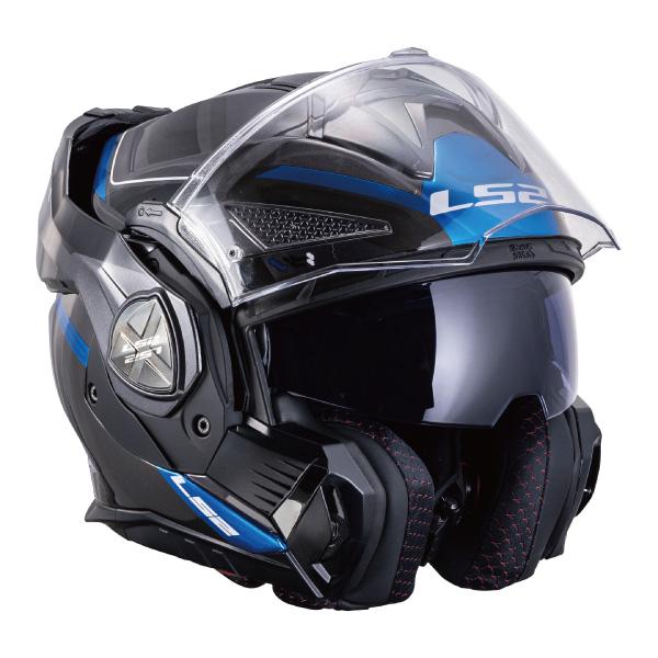 LS2 ジャパンフィットモデル ADVANT-X Fシステムヘルメット 青/黒 LS2 HELMETS ADVANT-X F アドバント-エックス エフ ブラック