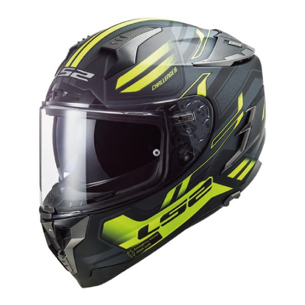 LS2 HELMETS LS2 CHALLENGER F チャレンジャーF スピンマットブラック