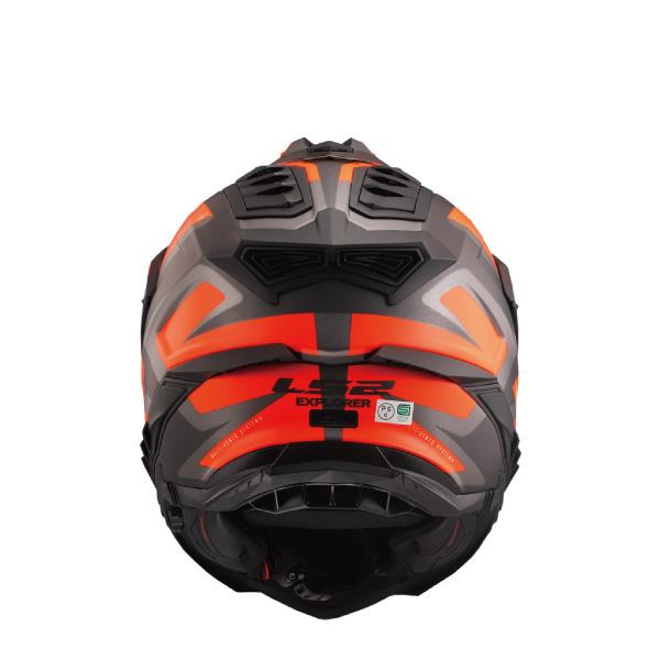 LS2 オフロード ヘルメット EXPLORER F エクスプローラーF マットブラックオレンジ アジアンフィット 日本向け正規流通品｜papa-mart｜03