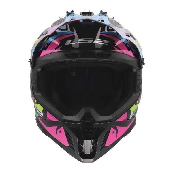 LS2 HELMETS LS2 FAST II ファストツー ブルーピンクグリーン オフ