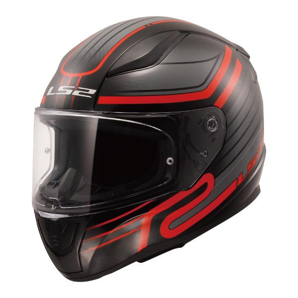LS2 HELMETS LS2 RAPID2 サーキット ブラックレッド フルフェイス