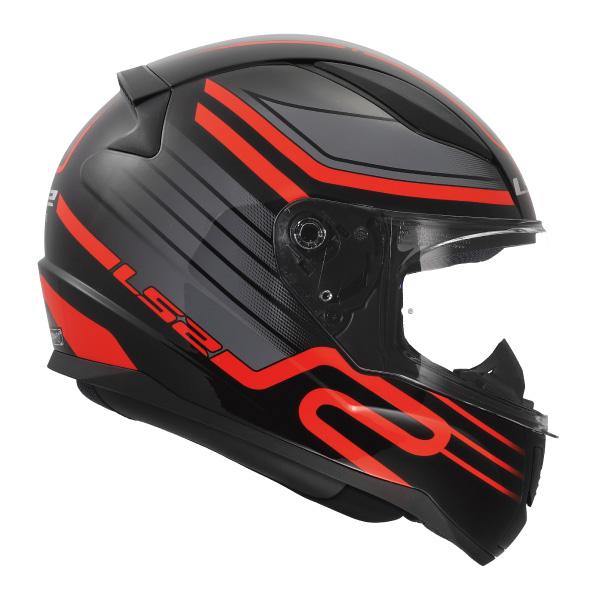 LS2 BREAKER フルフェイスヘルメット ブラックレッド S LS2 HELMETS LS2 RAPID2 サーキット ブラックレッド フルフェイス