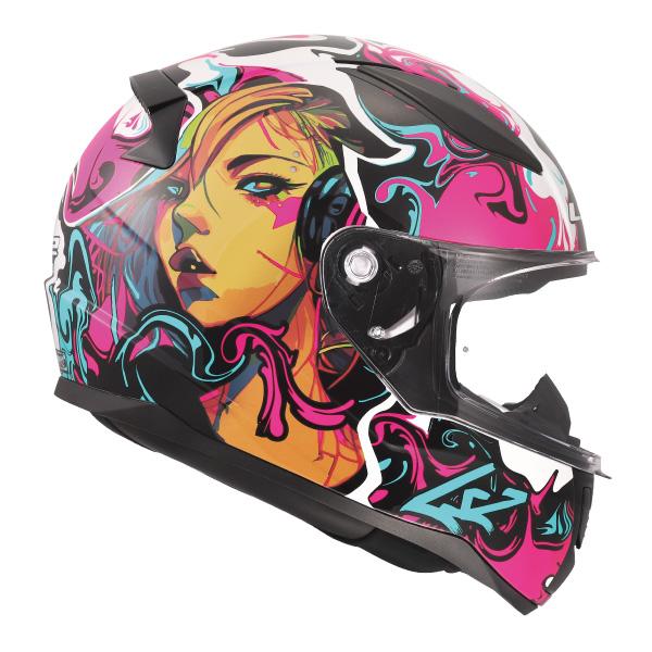 LS2 HELMETS LS2 RAPID2 サイバーグ パープルシアン フルフェイス