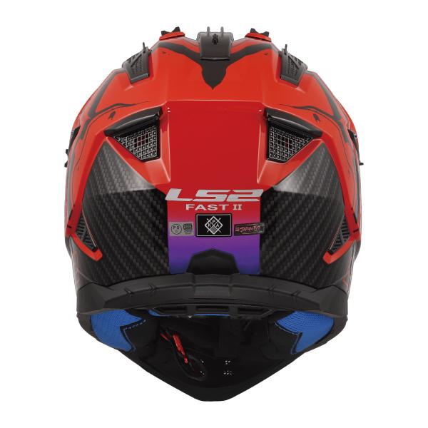 LS2 HELMETS LS2 FAST II ファストツー ウォッシュグロスレッド オフ