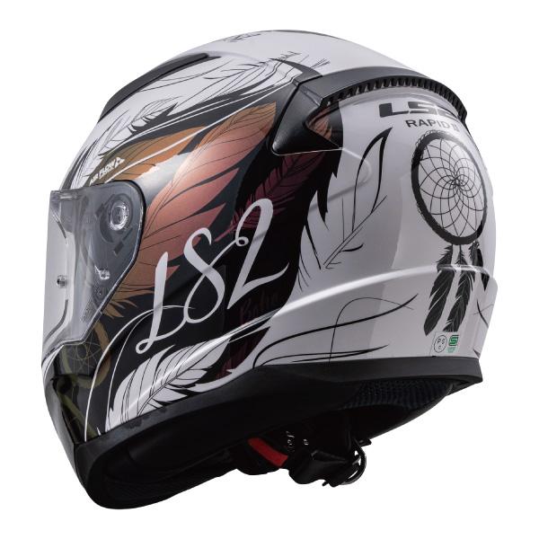 LS2 HELMETS RAPID2 ラピッド2 ホワイトブラックピンク フル