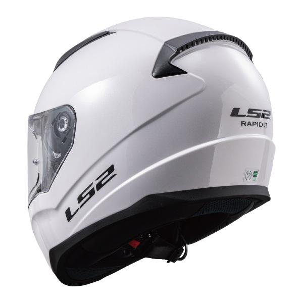 LS2 フルフェイスヘルメット ホワイト/レッド LS2】子供用 小型フルェイスヘルメット F-KIDS ホワイトレッドの