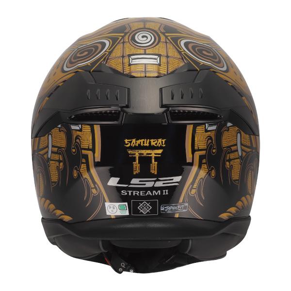 LS2 HELMETS LS2 STREAM2 ストリーム2 サムライ ゴールドブラック