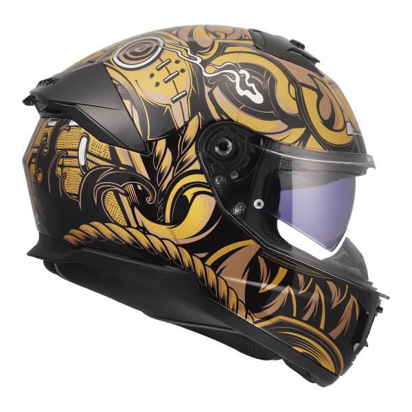 LS2 HELMETS LS2 STREAM2 ストリーム2 サムライ ゴールドブラック