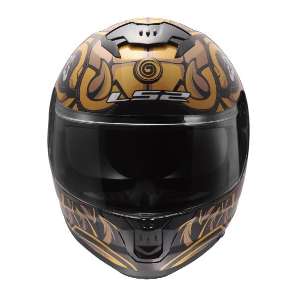 LS2 HELMETS LS2 STREAM2 ストリーム2 サムライ ゴールドブラック