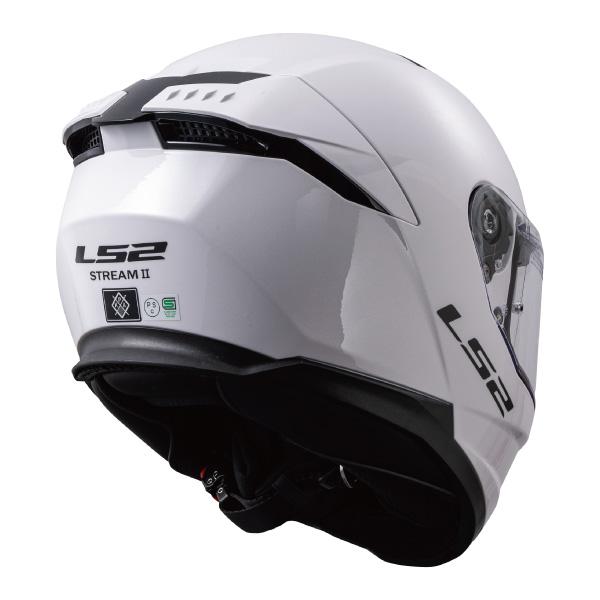 x*y様 LS2 STREAM II フルフェイスヘルメット ホワイトサイズL LS2 HELMETS LS2 STREAM2 ストリーム2 ホワイト インナーバイザー搭載