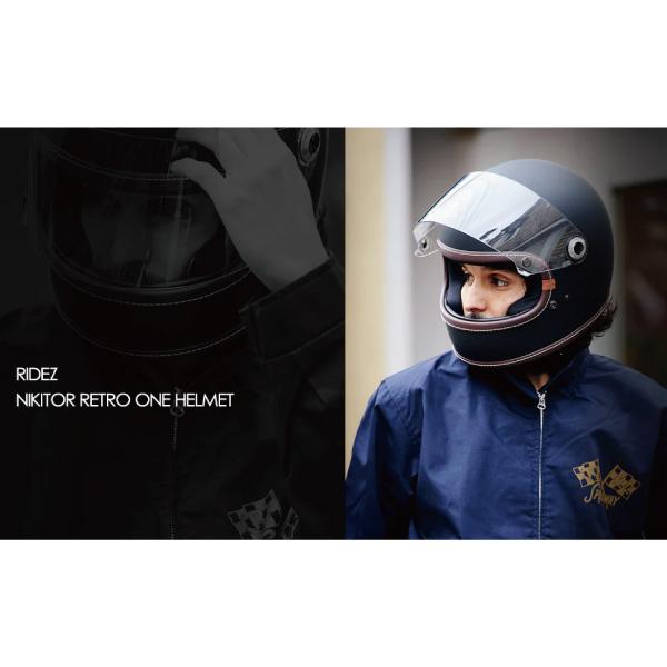 ライズ NIKITOR Retro-One FLAT BLACK レトロワン フルフェイス