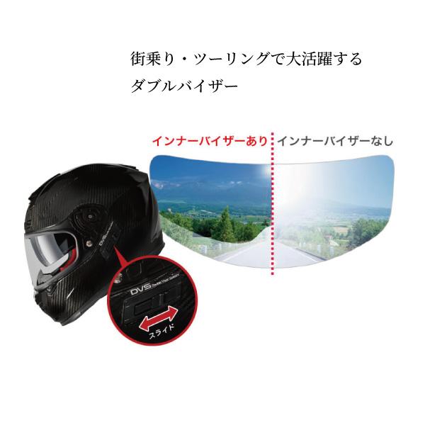WINS A-FORCE RS FLASH タイプC カーボンｘアルマイトブルー インナーバイザー内蔵 カーボン フルフェイス ヘルメットの画像