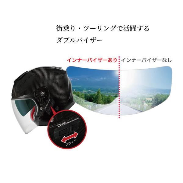 WINS A-FORCE RS JET FLASH タイプC カーボンｘアイアンレッド インナーバイザー装備 ジェットヘルメットの画像