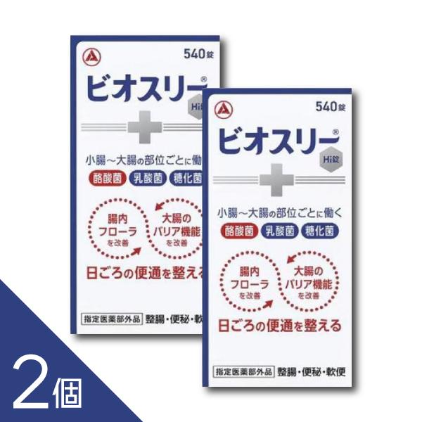 ビオスリー 【2個】『ビオスリーHi錠 540錠』 腸内 フローラを改善して