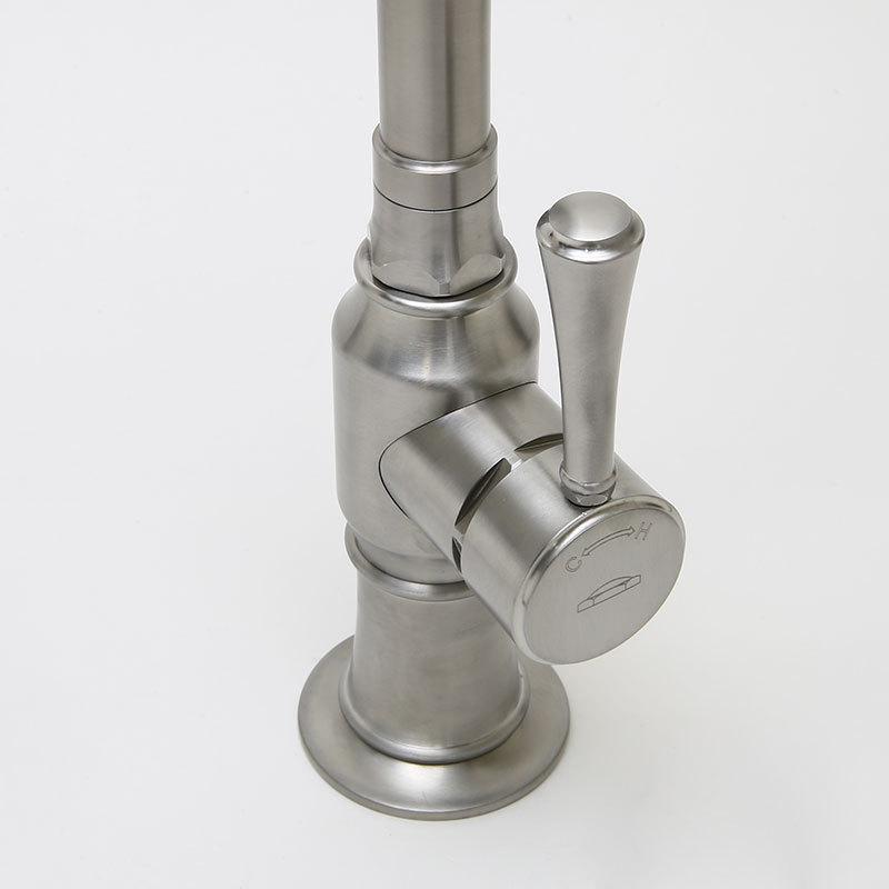 蛇口 おしゃれ キッチン ステンレス 混合栓 スワン型 グースネック