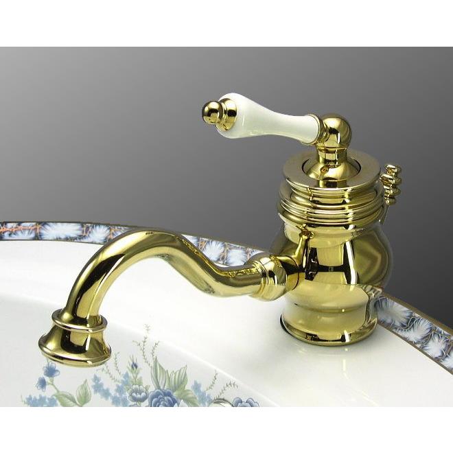 JODEN 正規輸入品 洗面用 混合栓 1PLAG おしゃれ 蛇口 ゴールド ブラス